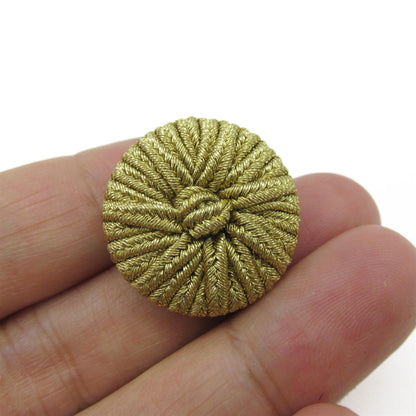 Metallic Corded Button - 4356