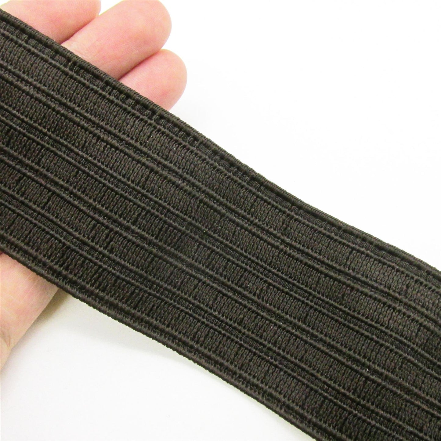 Banded Wide Elastic - Brown - 50mm - 5471