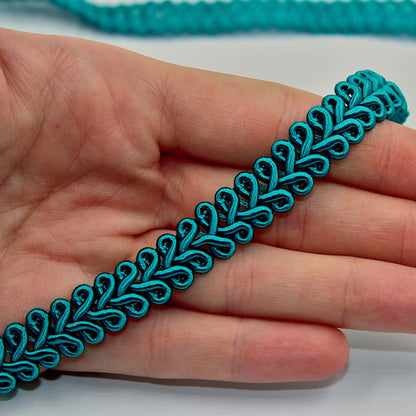 Gimp Braid in Feather Design - 12mm - by the metre - 9893