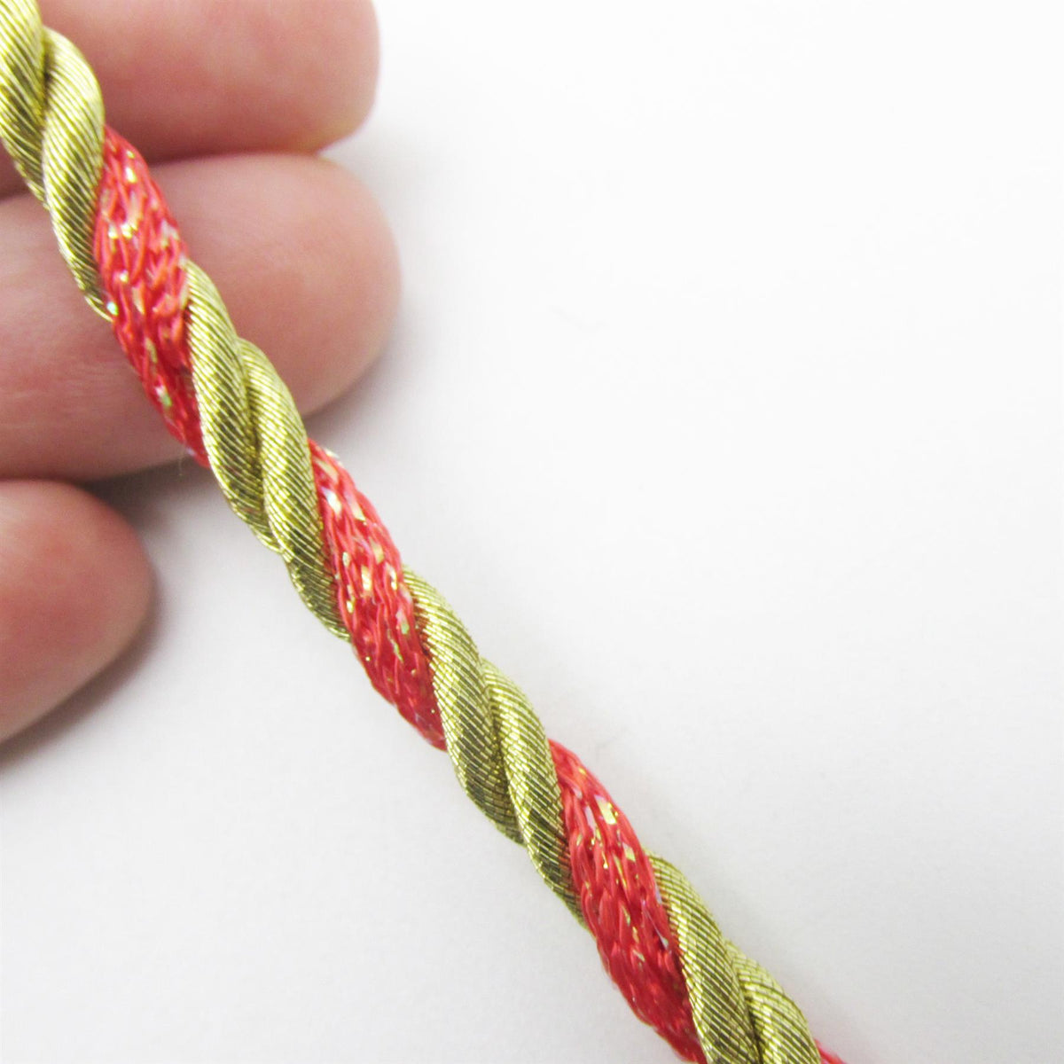 Dual Colour Twisted Metallic Cord - 5mm - by the metre - 9083