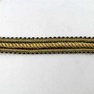 Braid With Metallic Cord Centre 17mm 7916