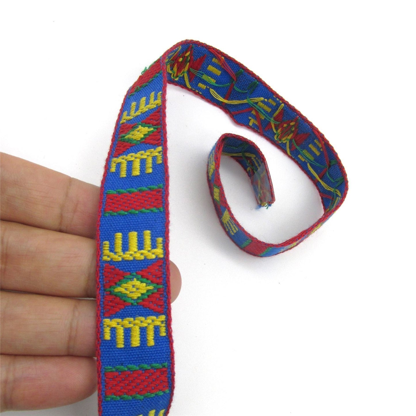 Brightly Coloured Aztec Braid 20mm x 1m - 9367