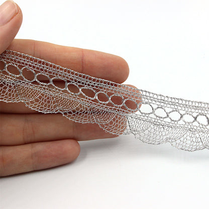 Fan-Edged Open-Work Fine Lace - 20mm - by the metre - 9070