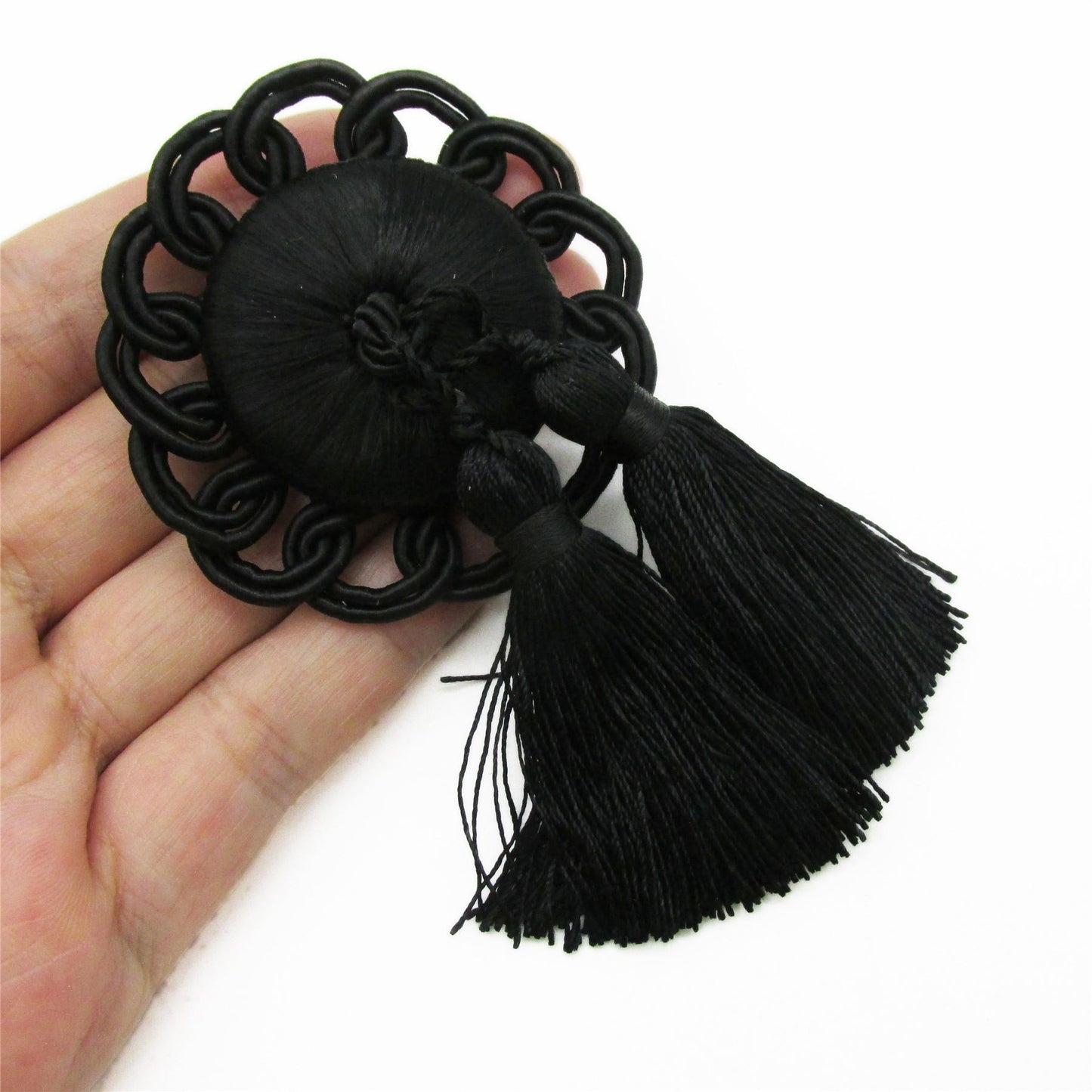 Double Key Tassel with Circular Head - 10cm - 9120