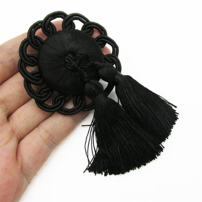 Double Key Tassel with Circular Head - 10cm - 9120
