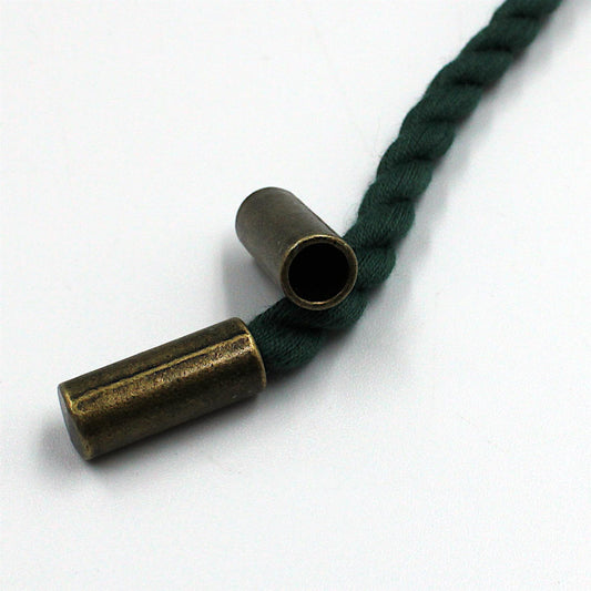 Metal Drawstring Cord End Caps - 6mm x 2pcs - 5599