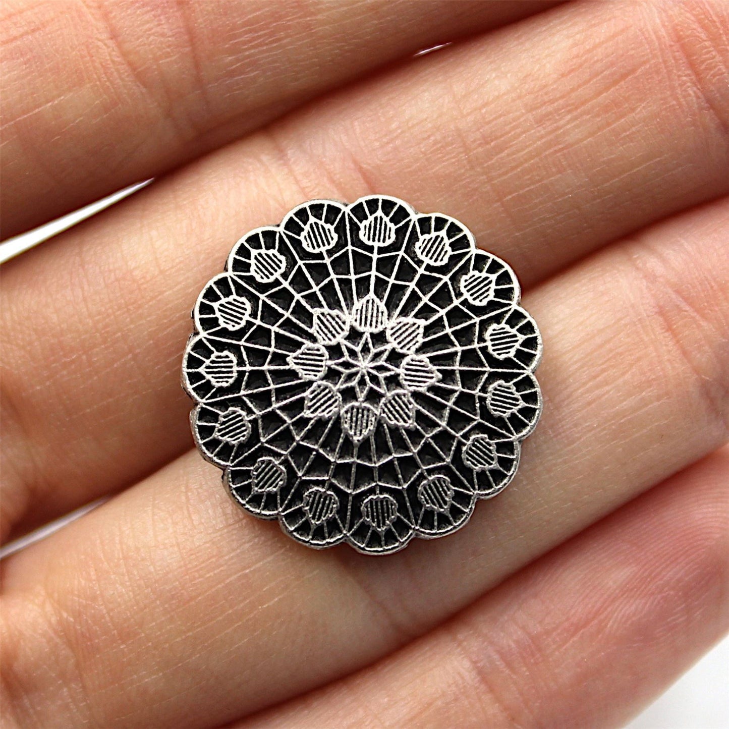 Filigree Metal Button 4390