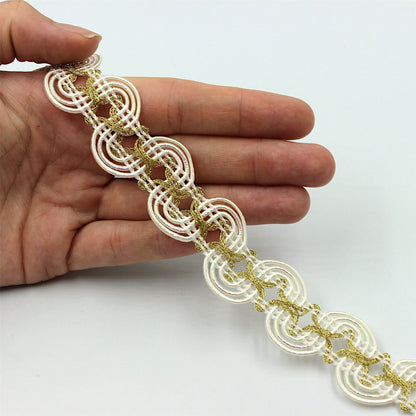 Gimp Snake Braid With Metallic Centre 30mm 8880