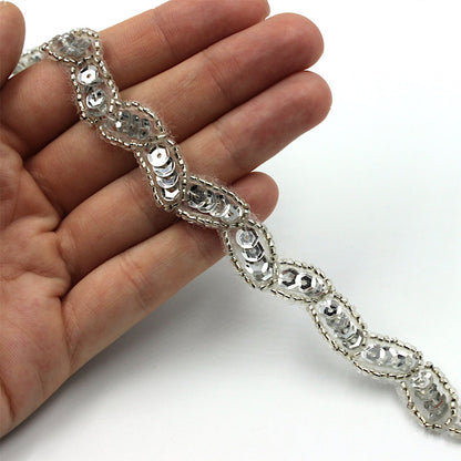 Zig-Zag Sequin Braid Small 12mm 7756