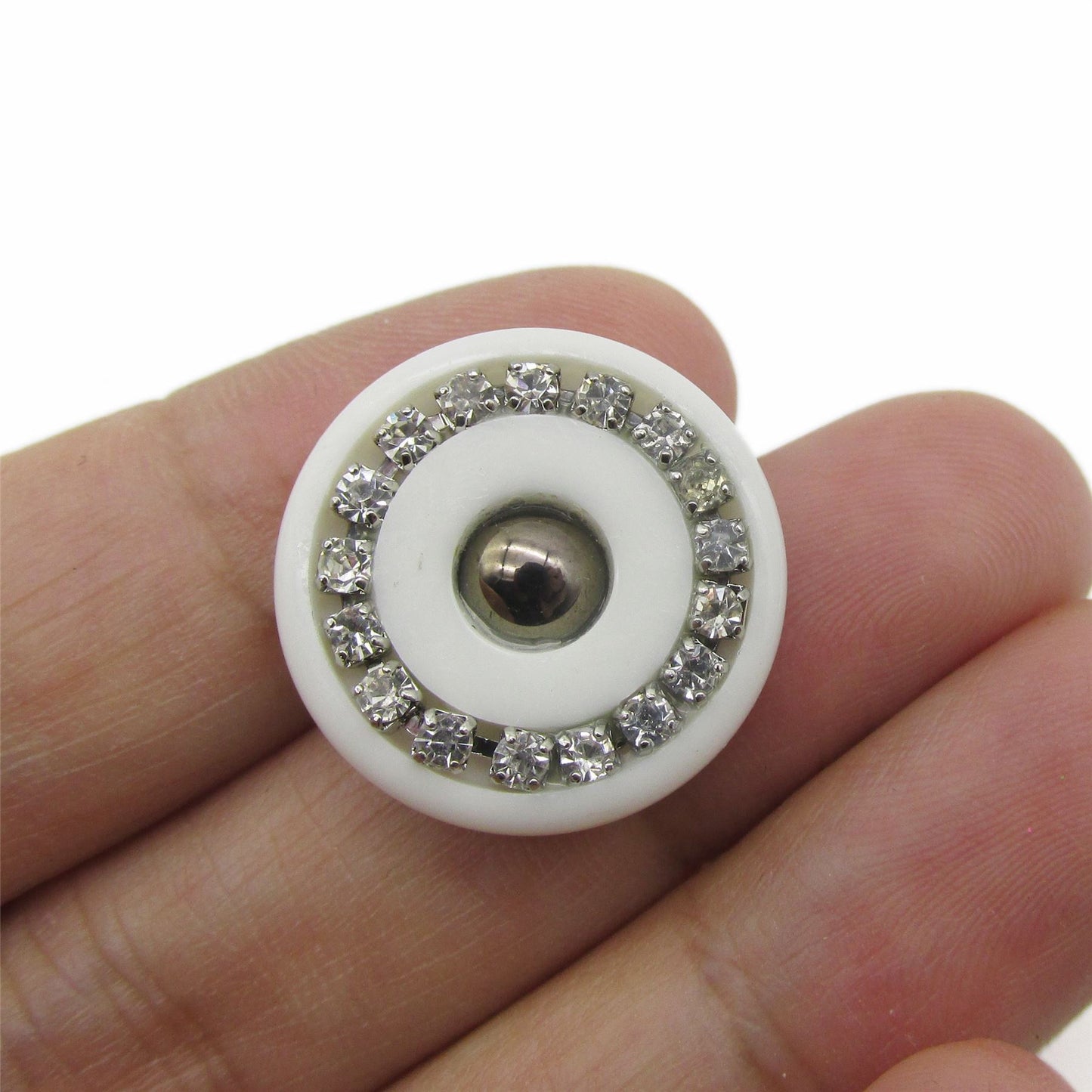 Button with Diamante Ring Detailing - 5288