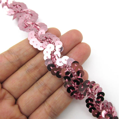 Corded Sequin Braid - 15mm - by the metre - 6083
