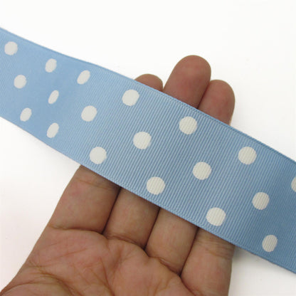 Polka Dot Grosgrain Ribbon - 36mm - by the metre - 5434