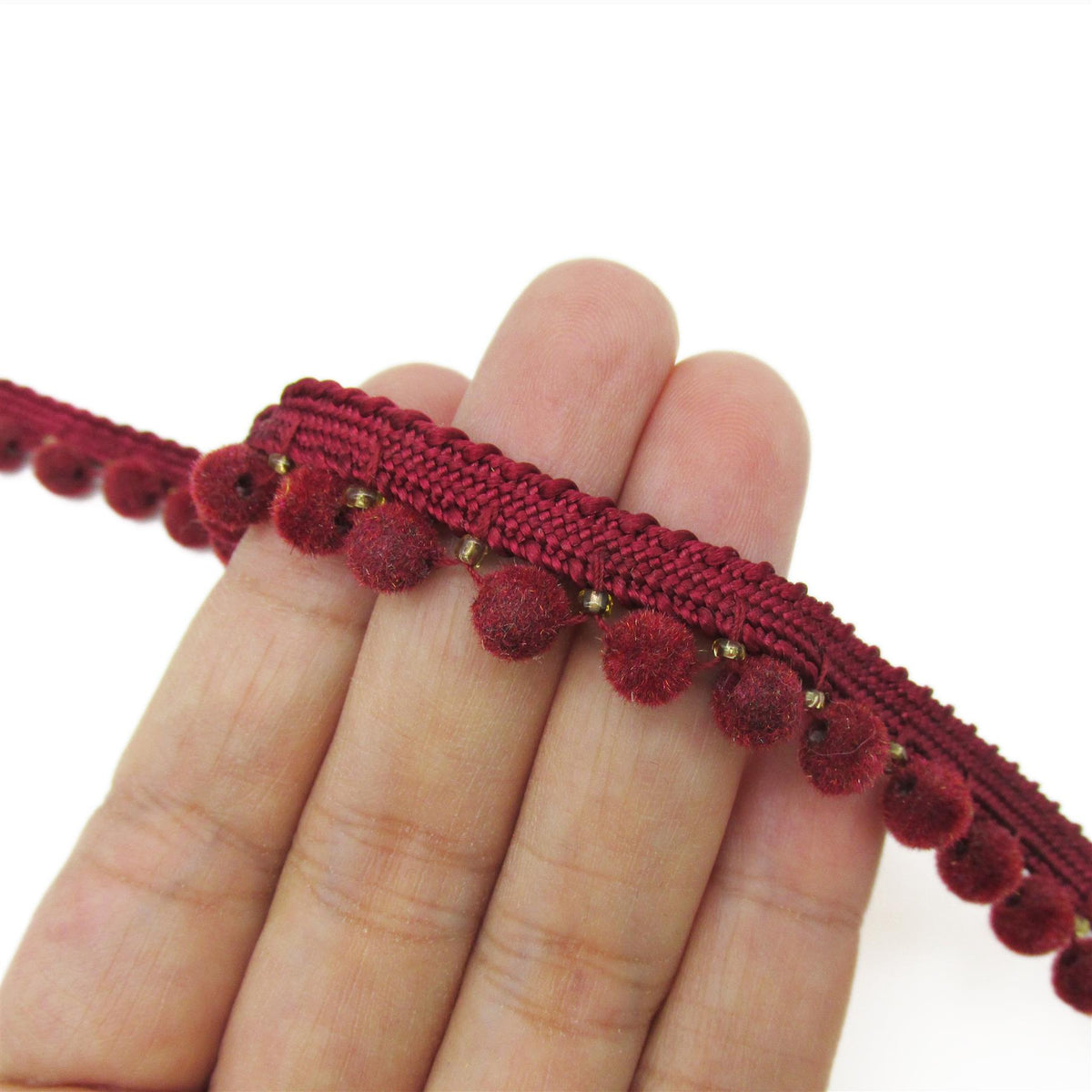 Small Pom-Pom Braid - 6mm - by the metre - 9724
