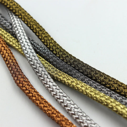 Metallic Braided Flattened Cord 8mm 7351