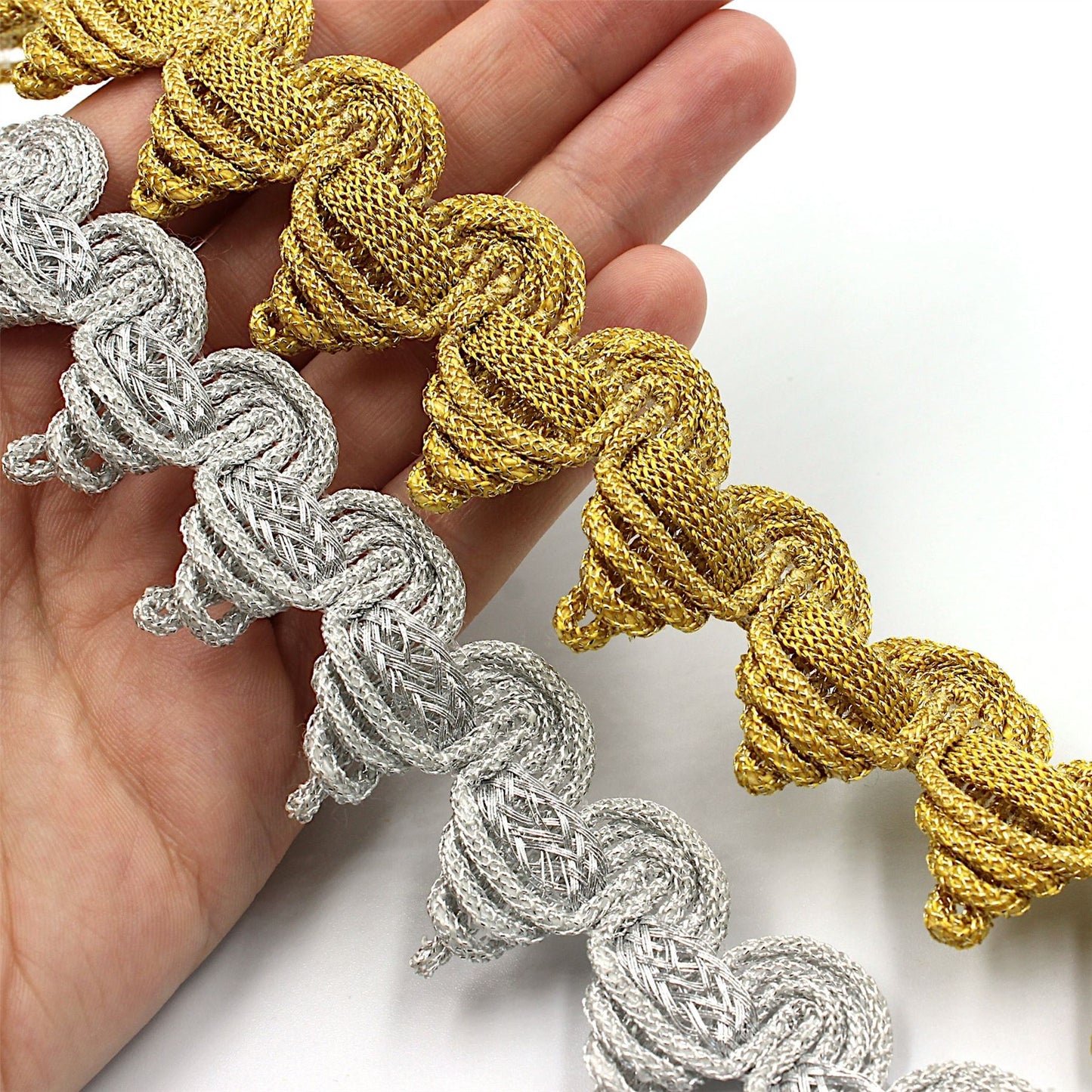 Pointed Braid Metallic 30mm 6441