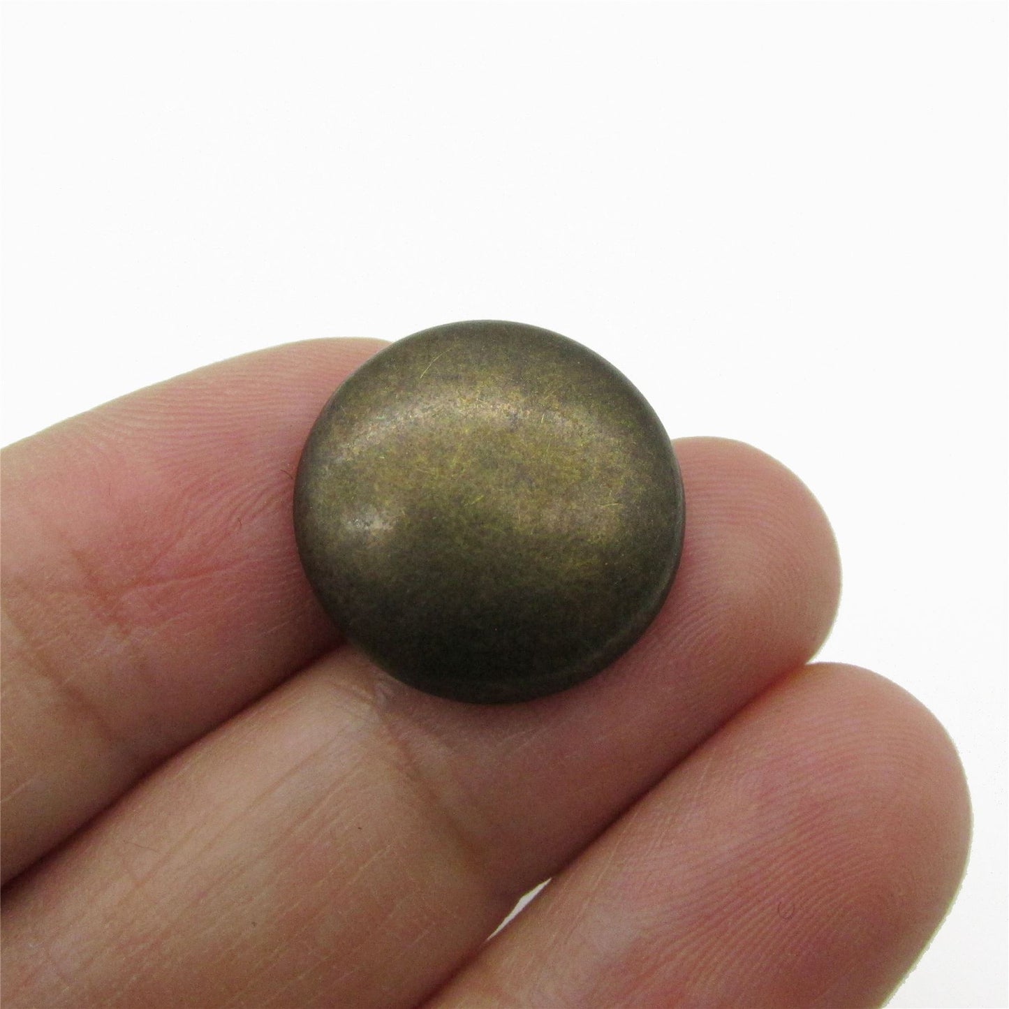 Flat Top Metal Domed Button - 4405