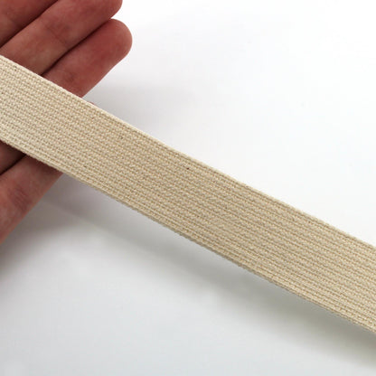 Cotton Tape - Natural - 25mm - by the metre - 2018