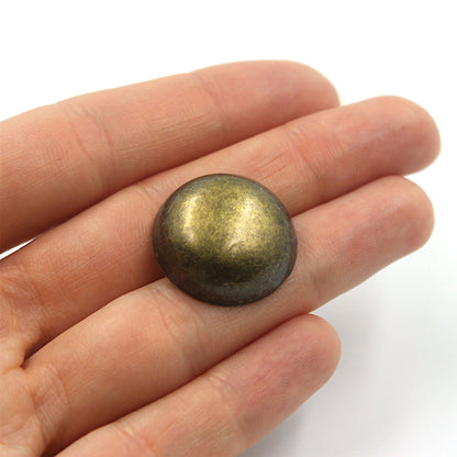 Metal Plain Dome Button 7626