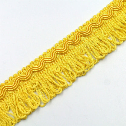 Vintage Gimp Braid With Looped Fringe 32mm x1m - 0865