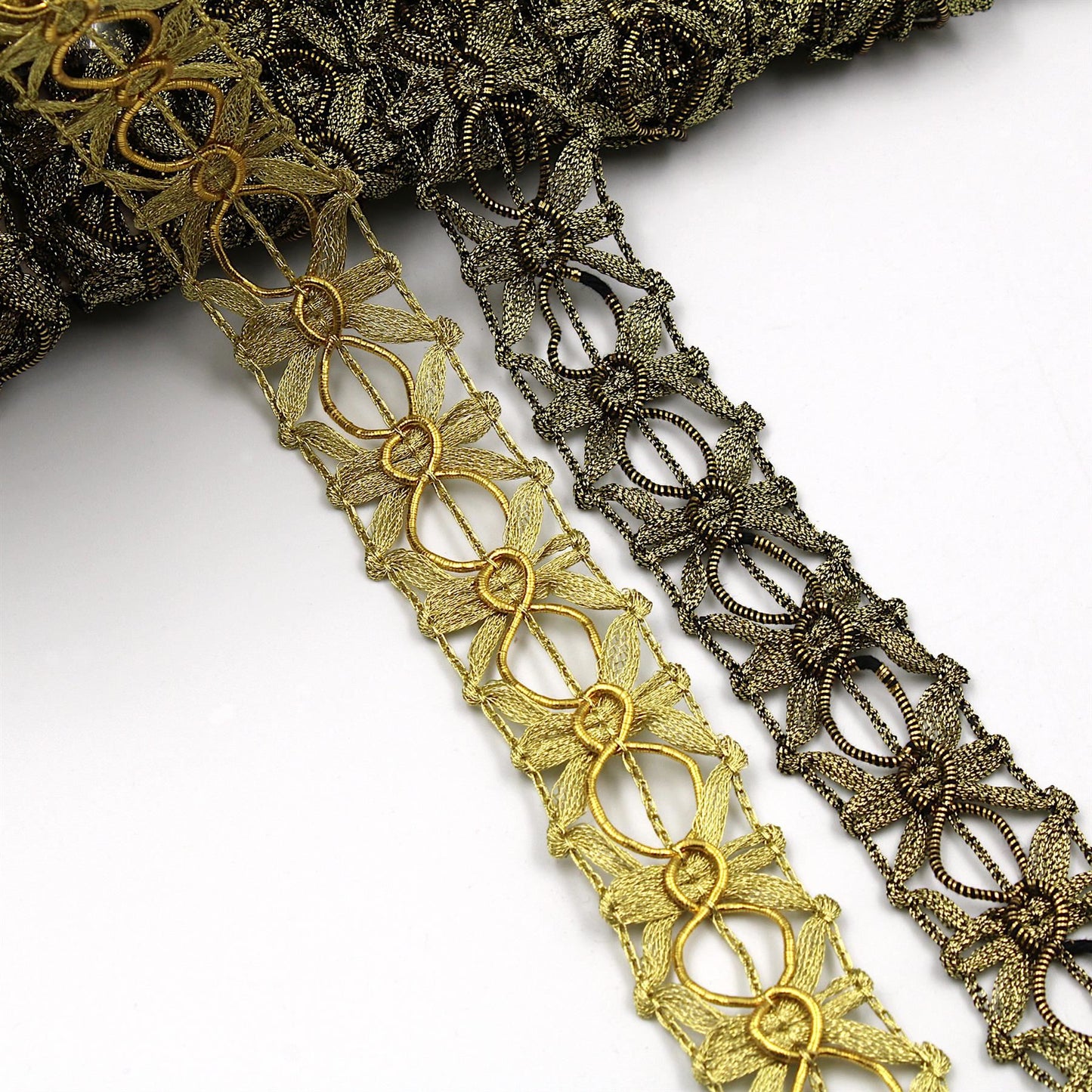Metallic Openwork Braid - 30mm - by the metre - 8213