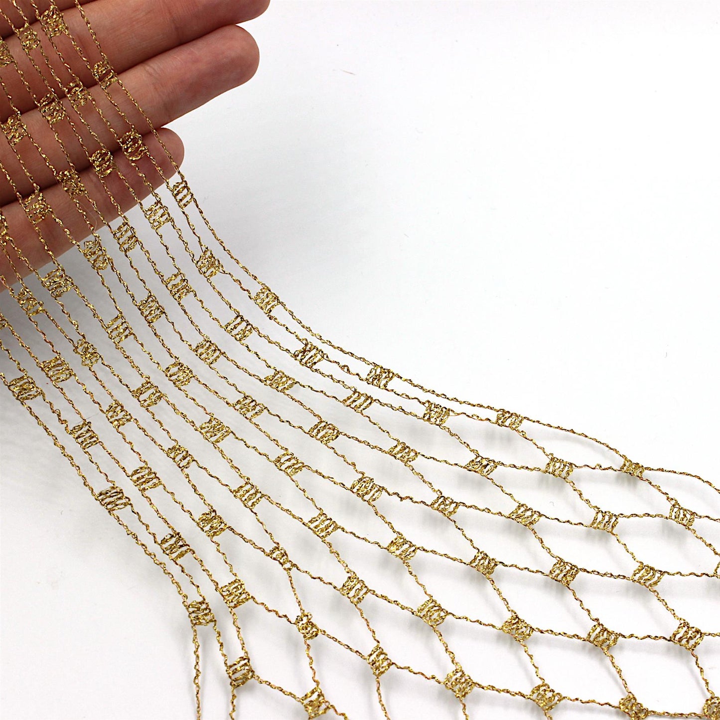 Expandable Wired Lurex Net Braid x 1m - 9511