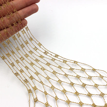 Expandable Wired Lurex Net Braid x 1m - 9511