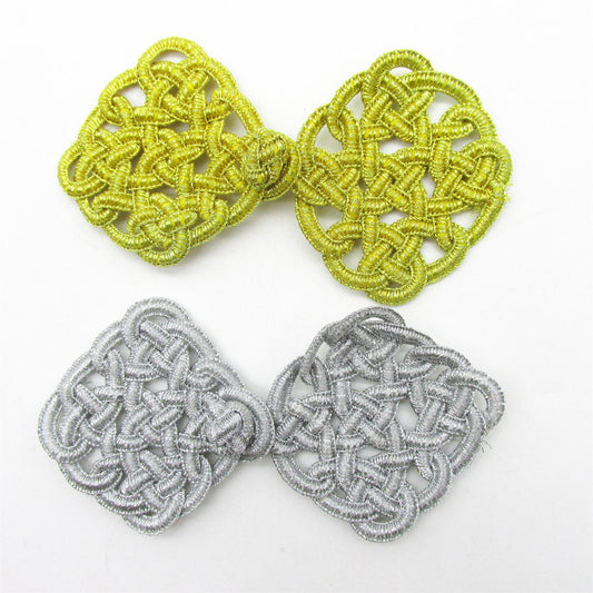 Metallic Interlocking Design Frog - 10.5cm - 8284