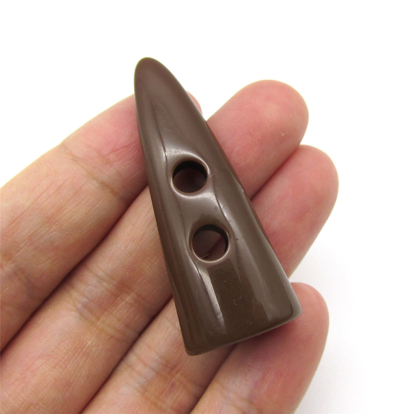 Horn Toggle Button - Brown - 50mm - 6560