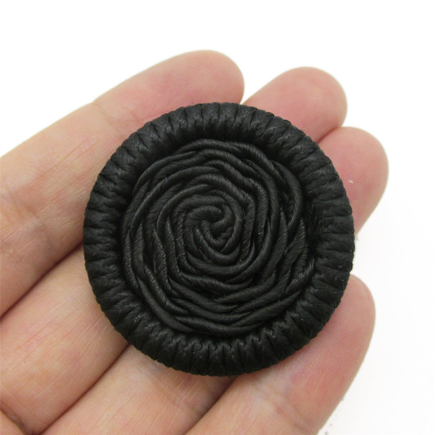 Corded Button with Curled Centre - 4361