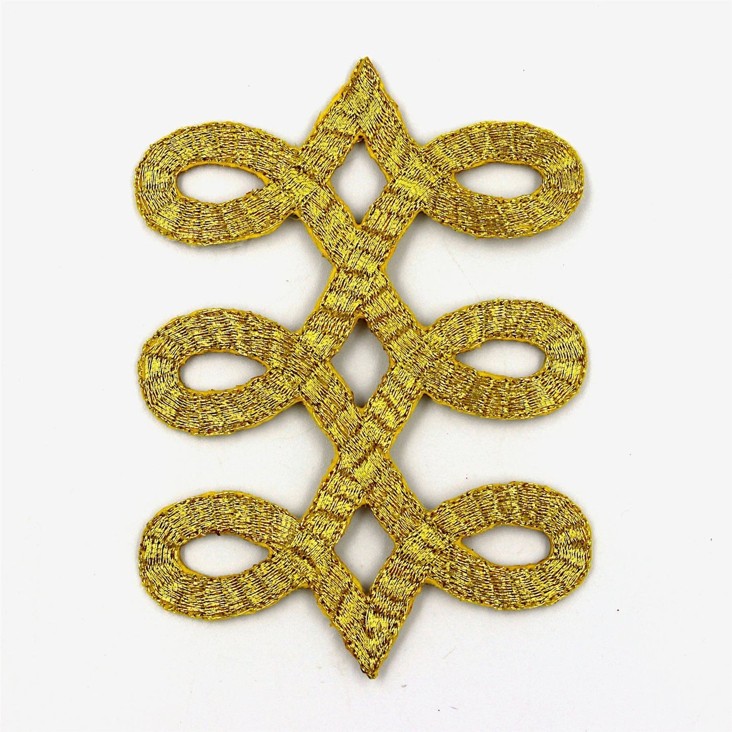 Metallic Figure-Of-Eight Motif Iron On 8065