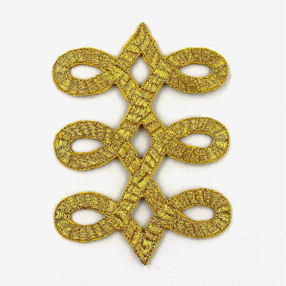 Metallic Figure-Of-Eight Motif Iron On 8065