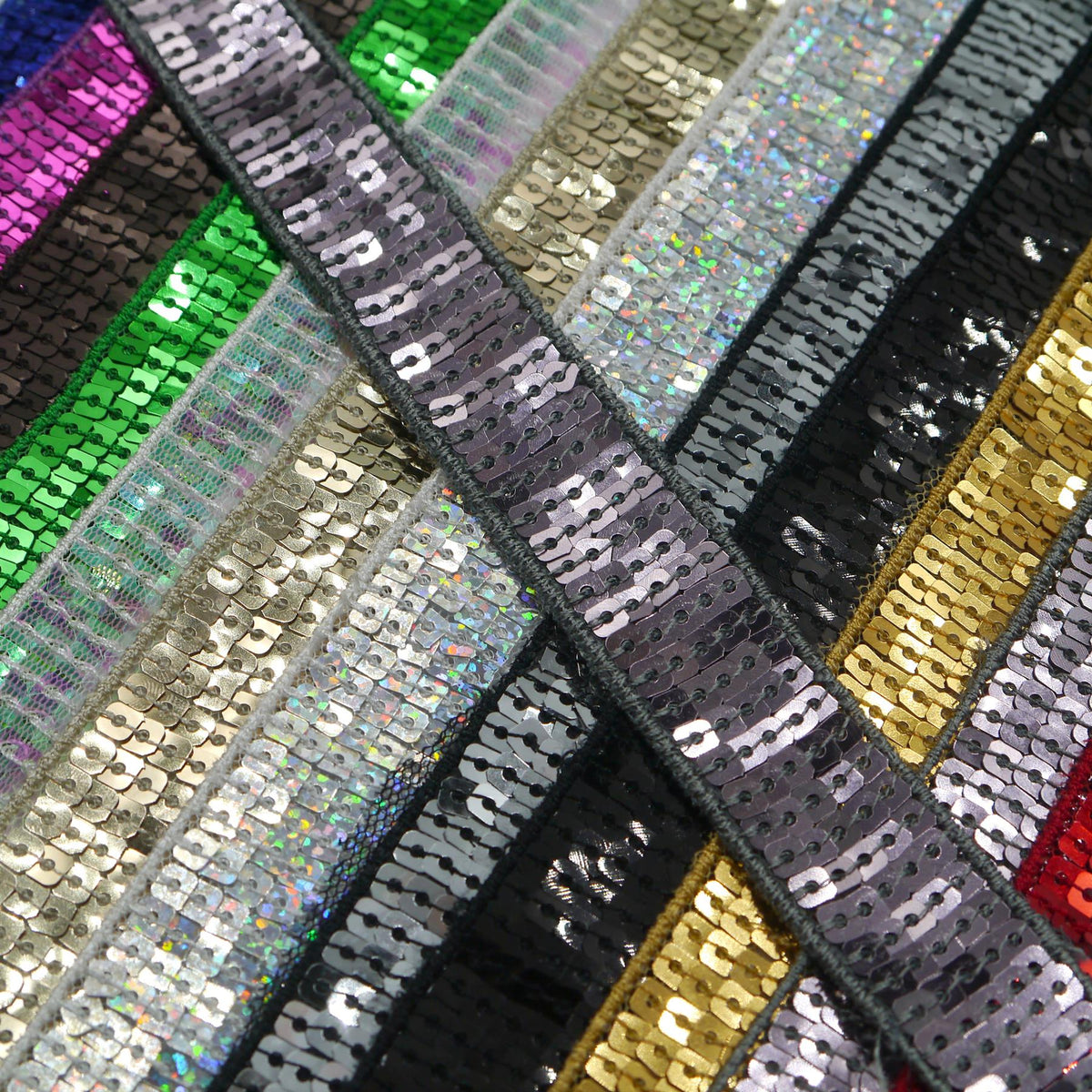 Square Sequin Trim - 20mm - by the metre - 7316