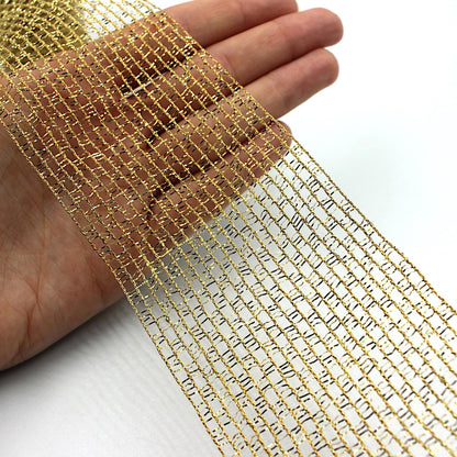 Metallic Wired Lurex Net Braid x 1m - 9510