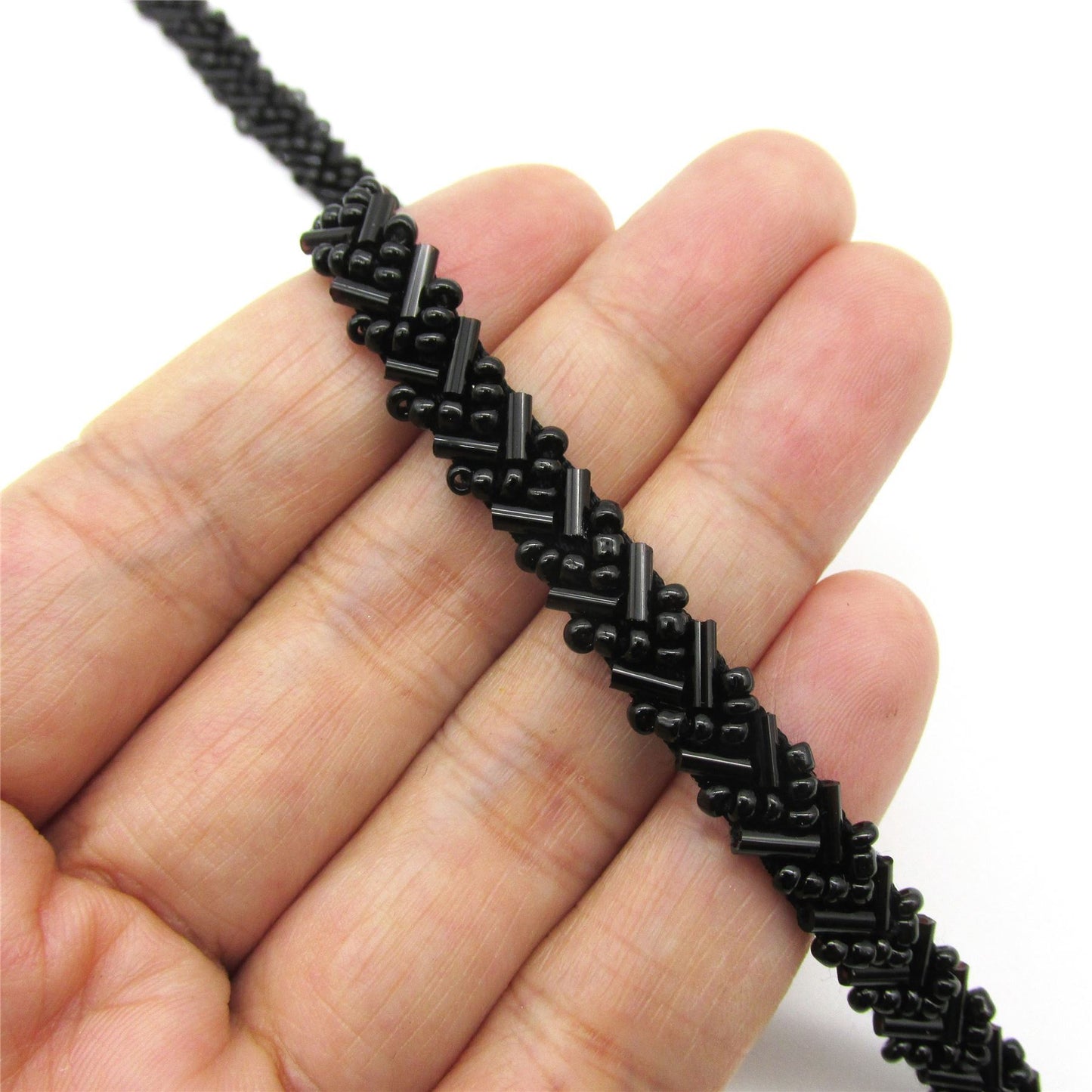 Chevron Beaded Braid 6mm 6347