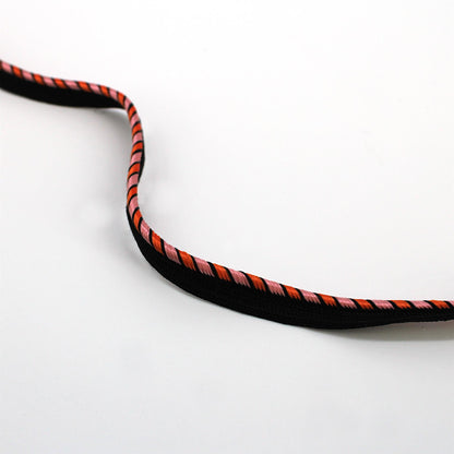 Barley Twist Insertion - Pink Orange  - 8mm - by the metre - 5451