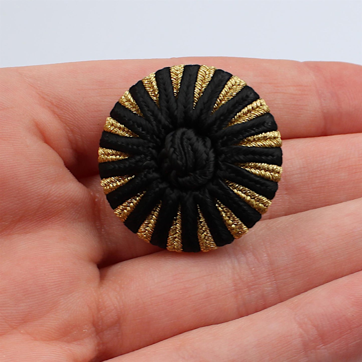 Passementerie Button with Centre Knot - 4357