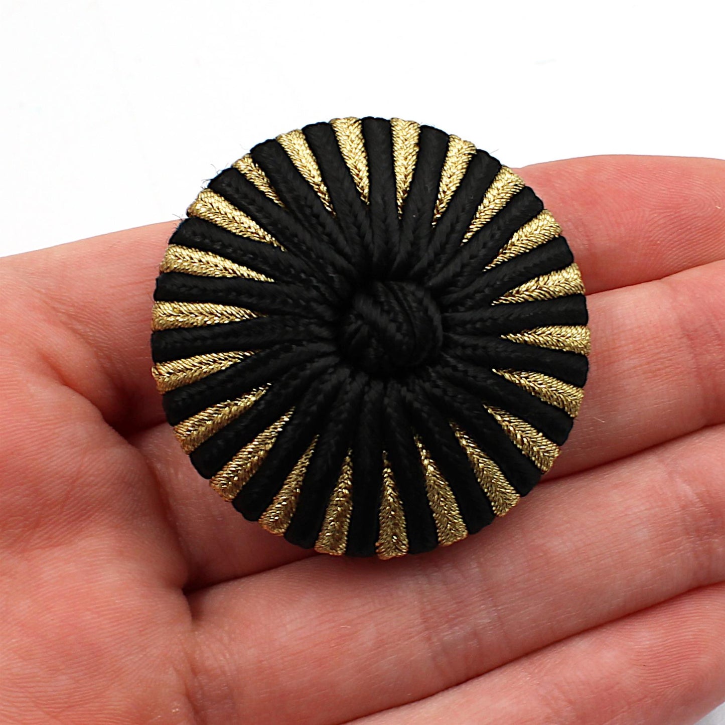 Passementerie Button with Centre Knot - 4357