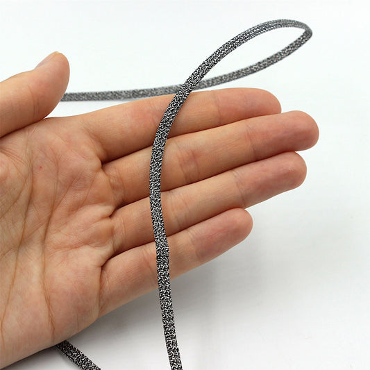 Flat Metallic Braid - 4mm - by the metre - 7405
