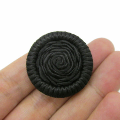 Corded Button with Curled Centre - 4361