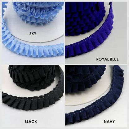 Side-Pleated Taffeta Ribbon 16mm x1m - 7110