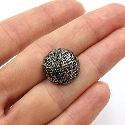 Metal Textured Pattern Dome Shank Button 6111