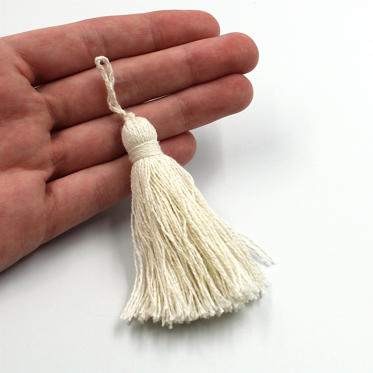 Cotton Tassel - Natural - 7cm - 5577