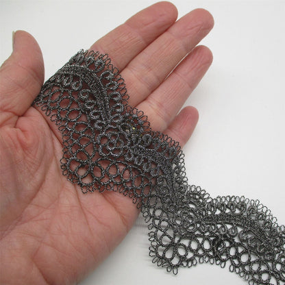 Metallic Scalloped Lace 50mm 6889