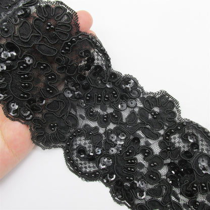 Beaded & Embroidered Lace - by the metre - 7252
