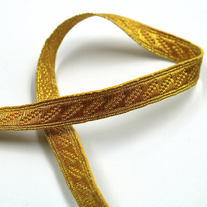 Metallic Braid with Embossed Row Design x 1m - 7548