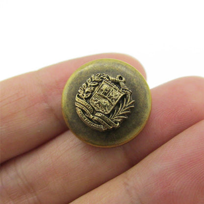 Acrylic Button with Shield - 4392