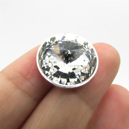 Round Crystal Button - 4351