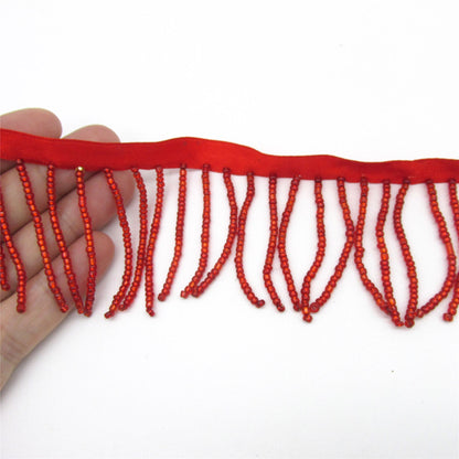 Seed Beaded Fringe - by the metre - 50mm - 7519