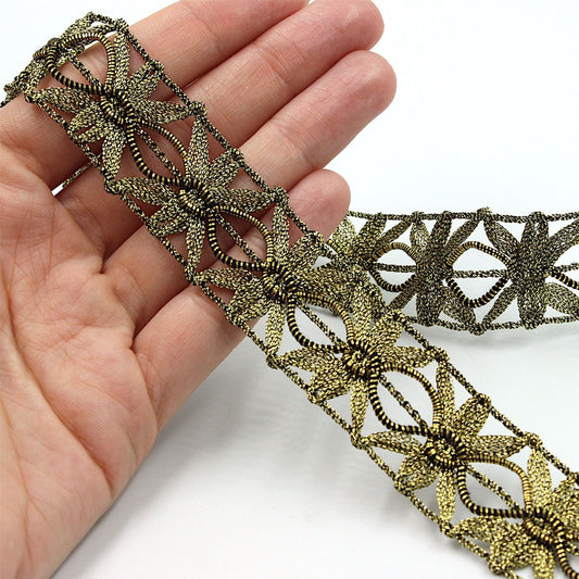 Metallic Openwork Braid - 30mm - by the metre - 8213