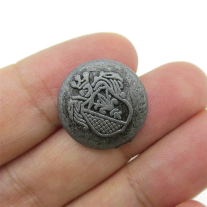 Metal Button With Shield Design 4389